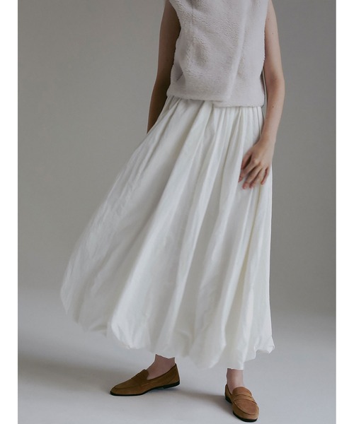 HER.（ハー）の「ワッシャーバルーンマキシスカート（スカート・レディース・チャコールグレー/オフホワイト/ピンク・2/1）」の15枚目の写真