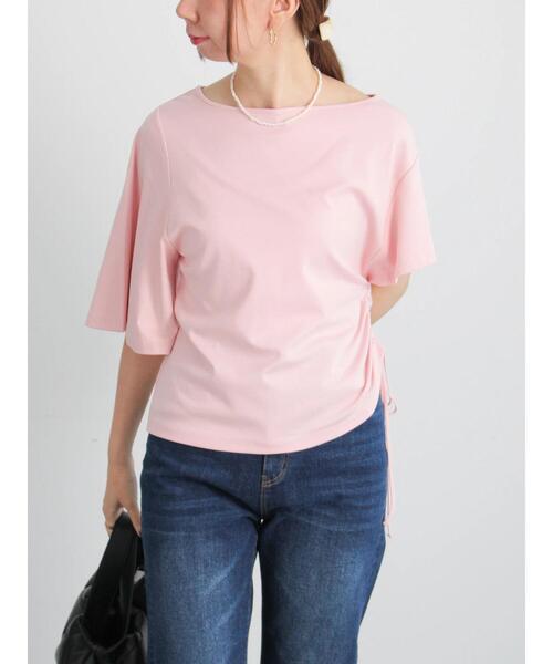 Te chichi(テチチ)の「アシメスリーブプルオーバー(Tシャツ/カットソー・レディース・ピンク/ブラック/ベージュ・F)」の13枚目の写真