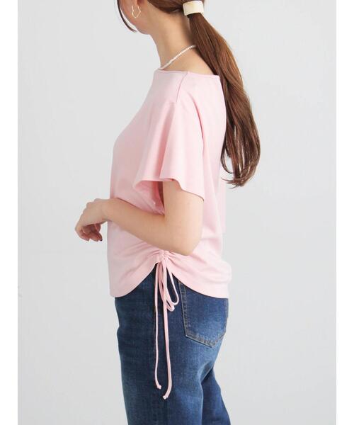Te chichi(テチチ)の「アシメスリーブプルオーバー(Tシャツ/カットソー・レディース・ピンク/ブラック/ベージュ・F)」の15枚目の写真