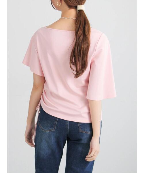Te chichi(テチチ)の「アシメスリーブプルオーバー(Tシャツ/カットソー・レディース・ピンク/ブラック/ベージュ・F)」の16枚目の写真