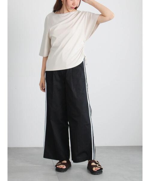 Te chichi(テチチ)の「アシメスリーブプルオーバー(Tシャツ/カットソー・レディース・ピンク/ブラック/ベージュ・F)」の22枚目の写真