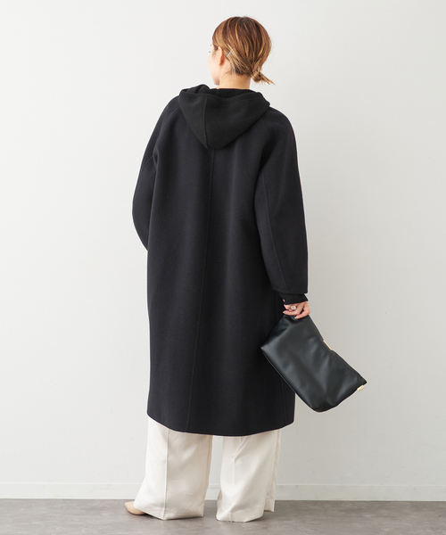 ドゥーズィエムクラス　ノーカラーコート ウールアンゴラ ノーカラーコート（ノーカラーコート）｜Deuxieme