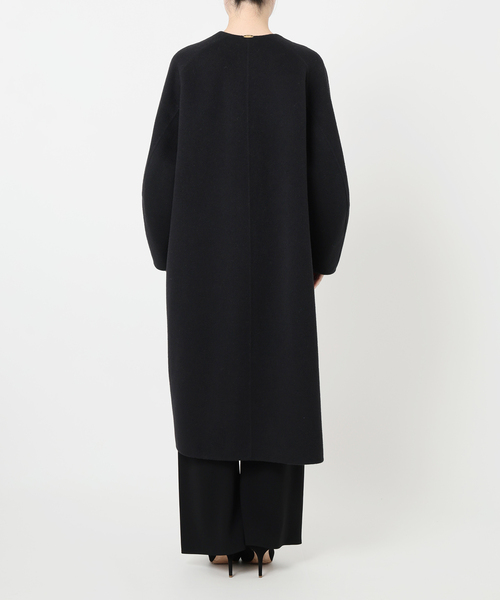 ウールアンゴラ ノーカラーコート（ノーカラーコート）｜Deuxieme