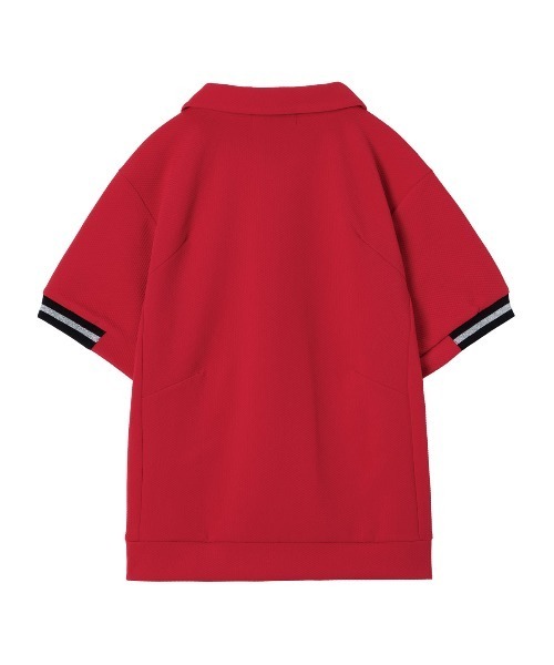 le coq sportif GOLF（ルコックスポルティフゴルフ）の「【le coq sportif GOLF】吸汗/UVカット/ストレッチ半袖カットソー ゴルフウェア（ポロシャツ・レディース・ネイビー/カーキ/レッド/ホワイト・L/M/S/XL）」の8枚目の写真