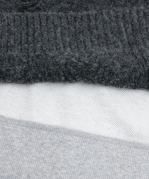 チチカカ（チチカカ）の「ケーブルフリンジコンビプルオーバー（ニット/セーター・レディース・オレンジ/ベージュ/チャコールグレー・FREE）」の18枚目の写真