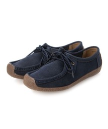 コーチのネイビー ロゴ入り モカシン シューズ モカシン/デッキシューズ（ブルー・ネイビー/青色系