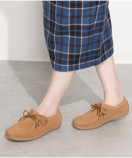 Tomieco(トミエコ)の「本革素材 人気アイテム「モカシン」シューズ(モカシン/デッキシューズ・レディース・ブラウン/ネイビー/グレー/ベージュ/ワイン/ライトグレー/ベージュ系その他/ライトブラウン・L/M/S/LL/XXL)」の4枚目の写真