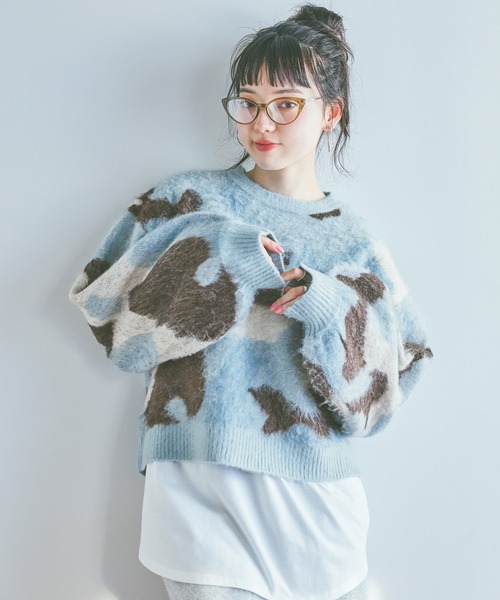 niko and...（ニコアンド）の「オリジナルキャッツアイ伊達メガネ＆サングラス（メガネ・レディース・グレー/ブラック・FREE）」の7枚目の写真