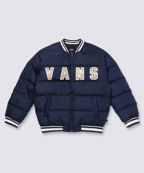 VANS(バンズ)の「ダウン ボンバージャケット / DOWN BOMBER JACKET dress blues VN000FDCLKZ1(ダウンジャケット/コート・メンズ・ネイビー・MEDIUM)」の1枚目の写真