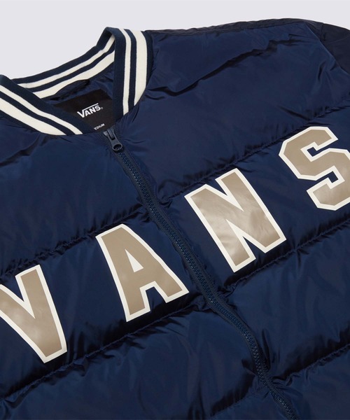 VANS(バンズ)の「ダウン ボンバージャケット / DOWN BOMBER JACKET dress blues VN000FDCLKZ1(ダウンジャケット/コート・メンズ・ネイビー・MEDIUM)」の5枚目の写真