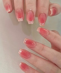 ONEP STAR（ワンピスター）の「簡単にネイルチップハンドネイルチップ フレンチジェルネイル風（ネイルシール/ネイルチップ）」