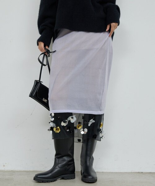 GALLARDAGALANTE（ガリャルダガランテ）の「【25th記念アイテム】シアービジュースカート（スカート・レディース・パープル・FREE）」の2枚目の写真