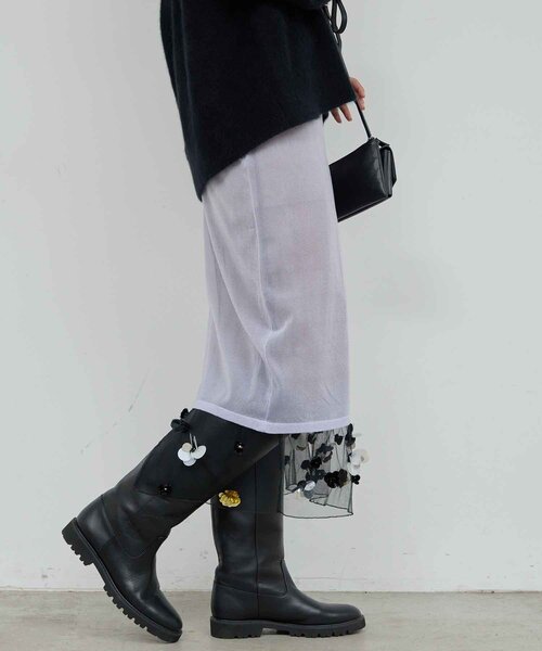 GALLARDAGALANTE（ガリャルダガランテ）の「【25th記念アイテム】シアービジュースカート（スカート・レディース・パープル・FREE）」の3枚目の写真