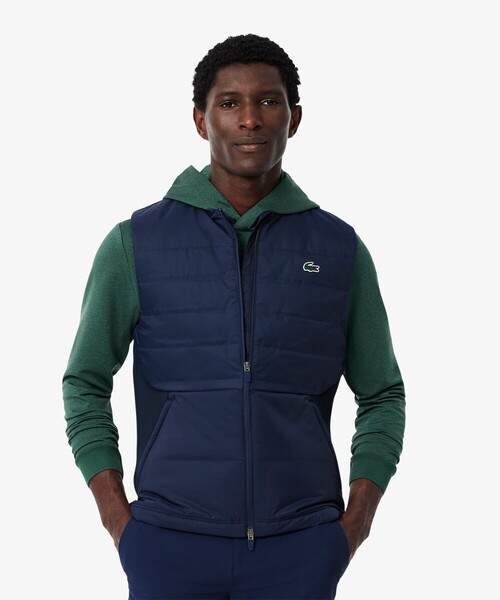 LACOSTE(ラコステ)の「キルティング切り替え中綿ベスト(ダウンベスト・メンズ・ネイビー・48/50/52)」の8枚目の写真