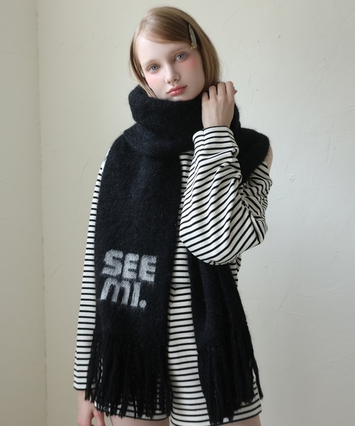 Seemi.】ロゴ入りマフラー（マフラー）｜Seemi. byNICECLAUP（ シー