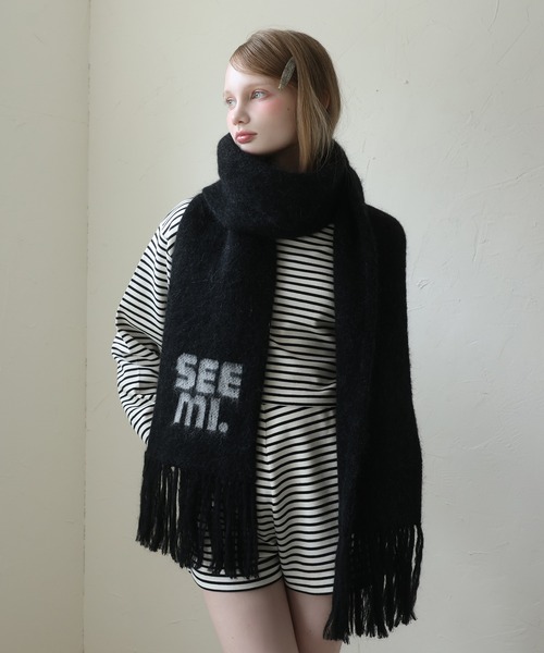 Seemi.】ロゴ入りマフラー（マフラー）｜Seemi. byNICECLAUP（ シー