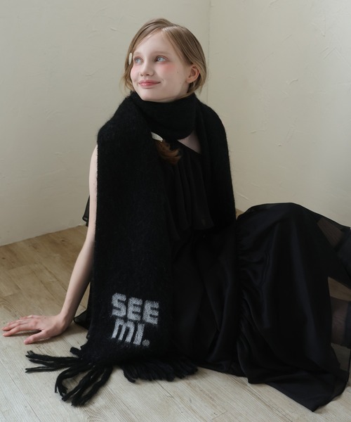 Seemi.】ロゴ入りマフラー（マフラー）｜Seemi. byNICECLAUP（ シー