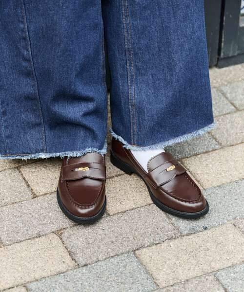 FREAK'S STORE（フリークスストア）の「限定展開　コイン ローファー（ローファー・レディース・ブラック/ブラウン・36/37/38）」の3枚目の写真