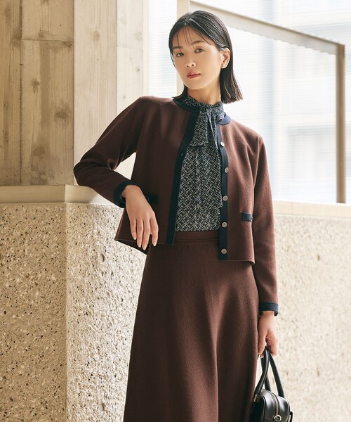 amaca(アマカ)の「【Anniversary Piece】【LIBERTY】Ribbon Medallion blouse(シャツ/ブラウス・レディース・ダークネイビー/ワイン・38/40)」の4枚目の写真