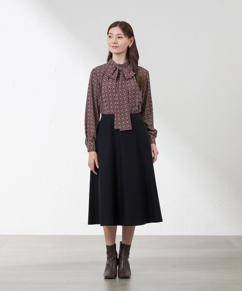 amaca(アマカ)の「【Anniversary Piece】【LIBERTY】Ribbon Medallion blouse(シャツ/ブラウス・レディース・ダークネイビー/ワイン・38/40)」の6枚目の写真