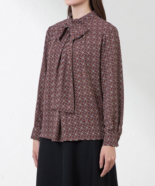 amaca(アマカ)の「【Anniversary Piece】【LIBERTY】Ribbon Medallion blouse(シャツ/ブラウス・レディース・ダークネイビー/ワイン・38/40)」の10枚目の写真