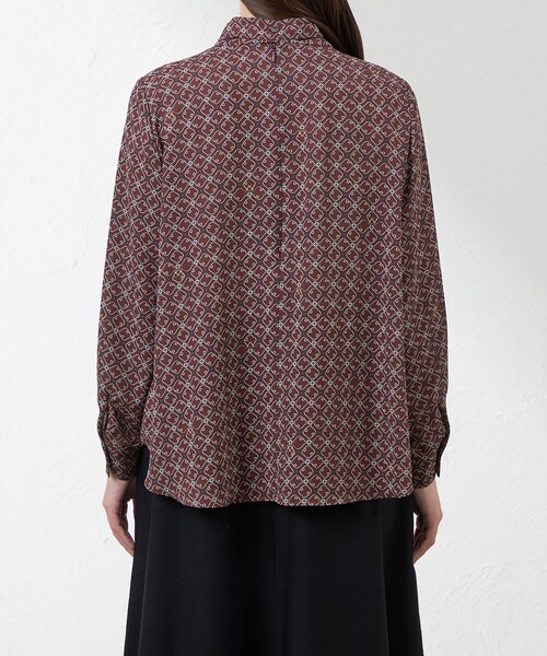 amaca(アマカ)の「【Anniversary Piece】【LIBERTY】Ribbon Medallion blouse(シャツ/ブラウス・レディース・ダークネイビー/ワイン・38/40)」の11枚目の写真