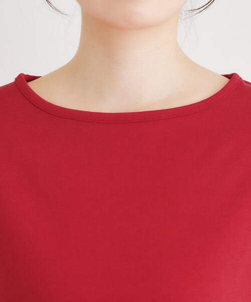 LAURA ASHLEY(ローラアシュレイ)の「【人気アイテム!袖刺繍あり】デラヴェジャージーカットソー(Tシャツ/カットソー・レディース・ブラック/ライトベージュ/レッド系1/オフホワイト・38/40)」の5枚目の写真