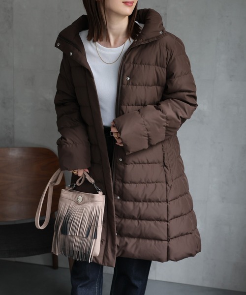 sakishimatokyo（サキシマトーキョー）の「＜sakishimatokyo premium＞【プレミアムダウン使用】Aライン フォックスファーダウンコート（ダウンジャケット/コート・レディース・ブラウン/ベージュ/ネイビー/ブラック/カーキ・MEDIUM/LARGE）」の19枚目の写真