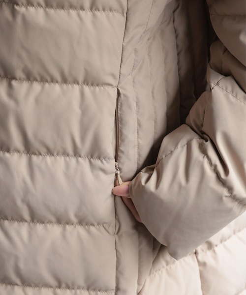 sakishimatokyo（サキシマトーキョー）の「＜sakishimatokyo premium＞【プレミアムダウン使用】Aライン フォックスファーダウンコート（ダウンジャケット/コート・レディース・ブラウン/ベージュ/ネイビー/ブラック/カーキ・MEDIUM/LARGE）」の6枚目の写真