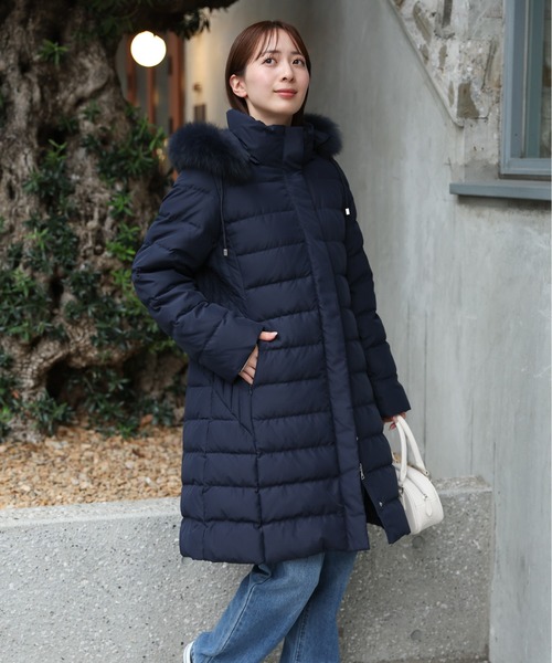 sakishimatokyo（サキシマトーキョー）の「＜sakishimatokyo premium＞【プレミアムダウン使用】Aライン フォックスファーダウンコート（ダウンジャケット/コート・レディース・ブラウン/ベージュ/ネイビー/ブラック/カーキ・MEDIUM/LARGE）」の20枚目の写真