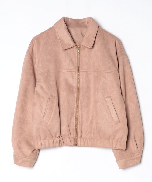 FREE STYLISTS(フリー スタイリスト)の「YUGA_YGMC Faux suede jacket blouson(ブルゾン・レディース・キャメル/ダークブラウン・FREE)」の1枚目の写真