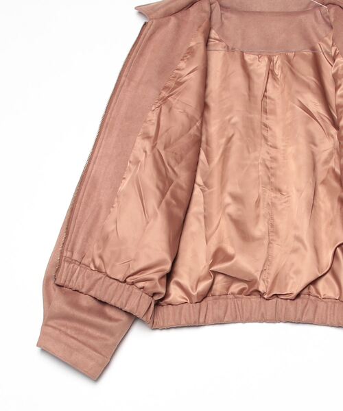 FREE STYLISTS(フリー スタイリスト)の「YUGA_YGMC Faux suede jacket blouson(ブルゾン・レディース・キャメル/ダークブラウン・FREE)」の4枚目の写真