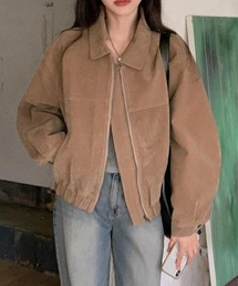 YUGA_YGMC Faux suede jacket blouson