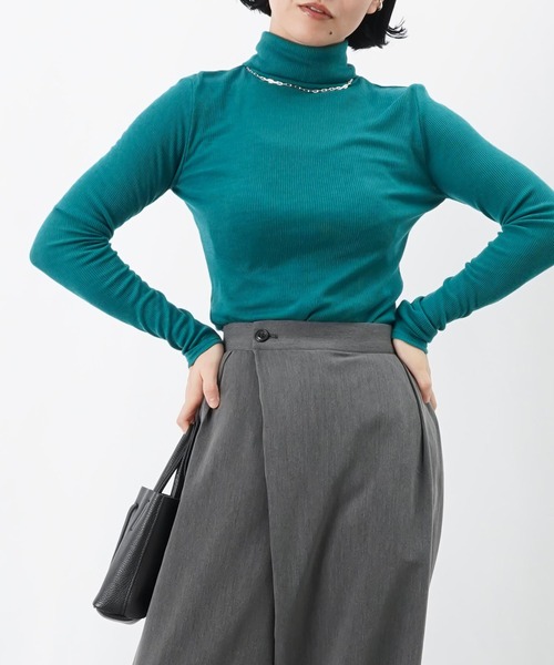 ルカ LC/LLL ウールシルクタートル / レイヤードタートルハイネックネック