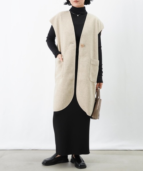 LUCA/LADY LUCK LUCA(ルカ/レディラックルカ)の「LC/LLL ウールシルクタートル(Tシャツ/カットソー・レディース・グリーン/ブラック/オフホワイト・FREE)」の11枚目の写真