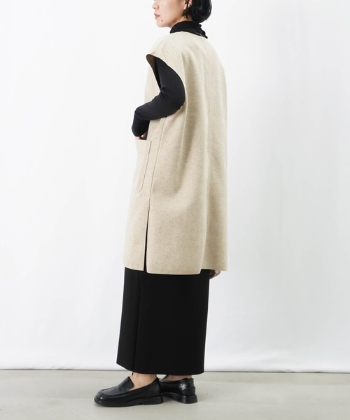 LUCA/LADY LUCK LUCA(ルカ/レディラックルカ)の「LC/LLL ウールシルクタートル(Tシャツ/カットソー・レディース・グリーン/ブラック/オフホワイト・FREE)」の7枚目の写真