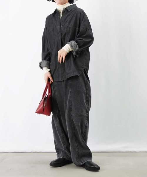 LUCA/LADY LUCK LUCA(ルカ/レディラックルカ)の「LC/LLL ウールシルクタートル(Tシャツ/カットソー・レディース・グリーン/ブラック/オフホワイト・FREE)」の19枚目の写真