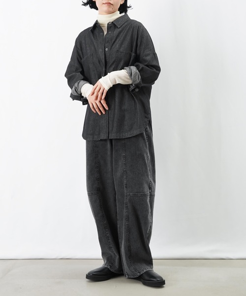 LUCA/LADY LUCK LUCA(ルカ/レディラックルカ)の「LC/LLL ウールシルクタートル(Tシャツ/カットソー・レディース・グリーン/ブラック/オフホワイト・FREE)」の16枚目の写真