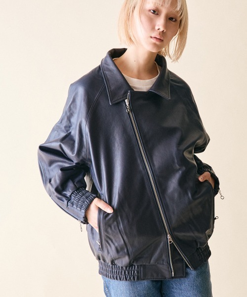 rehacer : ジョイント シープライダース ジャケット rehacer（レアセル） 革ジャン ライダース : Joint Sheep Riders JKT