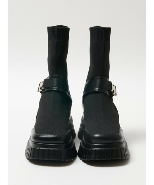 Bella lume(ベッラルーメ)の「【NK】【it】【Bella Lume(ベッラルーメ)】ニットスニーカーブーツ(ブーツ・レディース・ブラック・SMALL/MEDIUM/LARGE)」の2枚目の写真