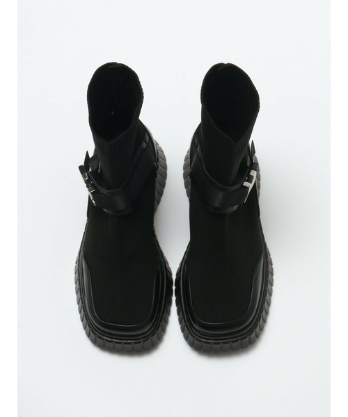 Bella lume(ベッラルーメ)の「【NK】【it】【Bella Lume(ベッラルーメ)】ニットスニーカーブーツ(ブーツ・レディース・ブラック・SMALL/MEDIUM/LARGE)」の3枚目の写真