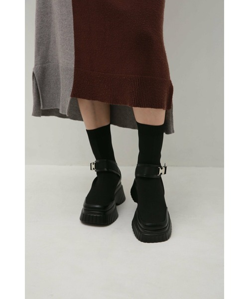 Bella lume(ベッラルーメ)の「【NK】【it】【Bella Lume(ベッラルーメ)】ニットスニーカーブーツ(ブーツ・レディース・ブラック・SMALL/MEDIUM/LARGE)」の13枚目の写真