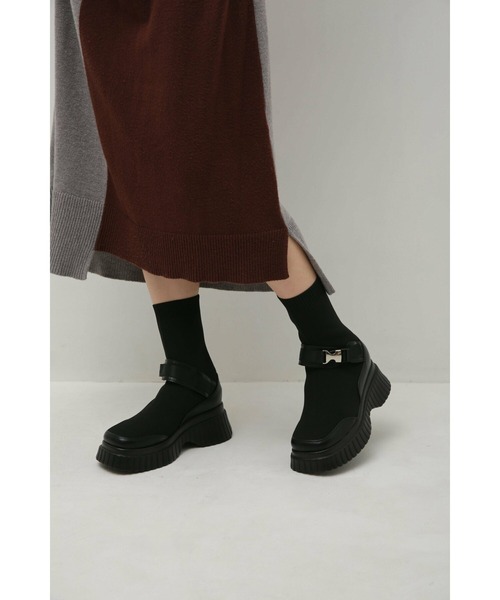 Bella lume(ベッラルーメ)の「【NK】【it】【Bella Lume(ベッラルーメ)】ニットスニーカーブーツ(ブーツ・レディース・ブラック・SMALL/MEDIUM/LARGE)」の14枚目の写真