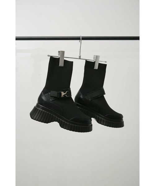 Bella lume(ベッラルーメ)の「【NK】【it】【Bella Lume(ベッラルーメ)】ニットスニーカーブーツ(ブーツ・レディース・ブラック・SMALL/MEDIUM/LARGE)」の17枚目の写真
