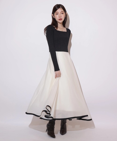 長袖エアリードッキングワンピース（ワンピース）｜Rirandture（リ