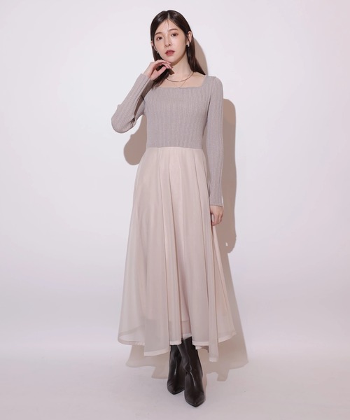 長袖エアリードッキングワンピース（ワンピース）｜Rirandture（リ