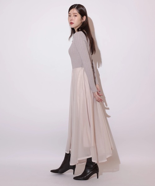 長袖エアリードッキングワンピース（ワンピース）｜Rirandture（リ