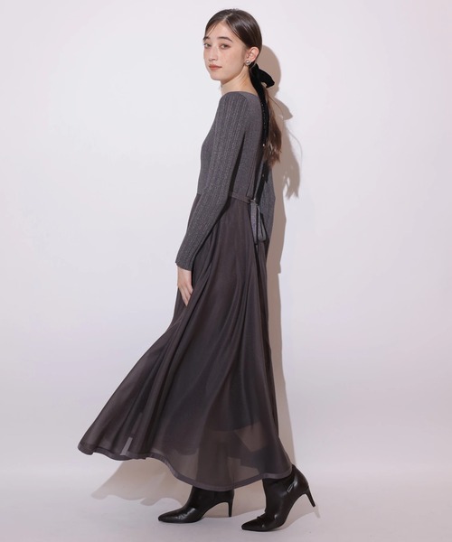 長袖エアリードッキングワンピース（ワンピース）｜Rirandture（リ