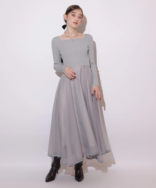 新品未使用タグ付き　Rirandture 長袖エアリードッキングワンピース 長袖エアリードッキングワンピース（ワンピース）｜Rirandture