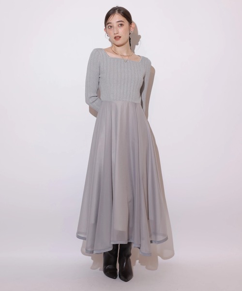 長袖エアリードッキングワンピース（ワンピース）｜Rirandture（リ